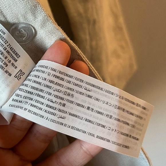 NWT Abercrombie & Fitch The A&F Linen Collection Linen Blazer - Picture 6 of 11